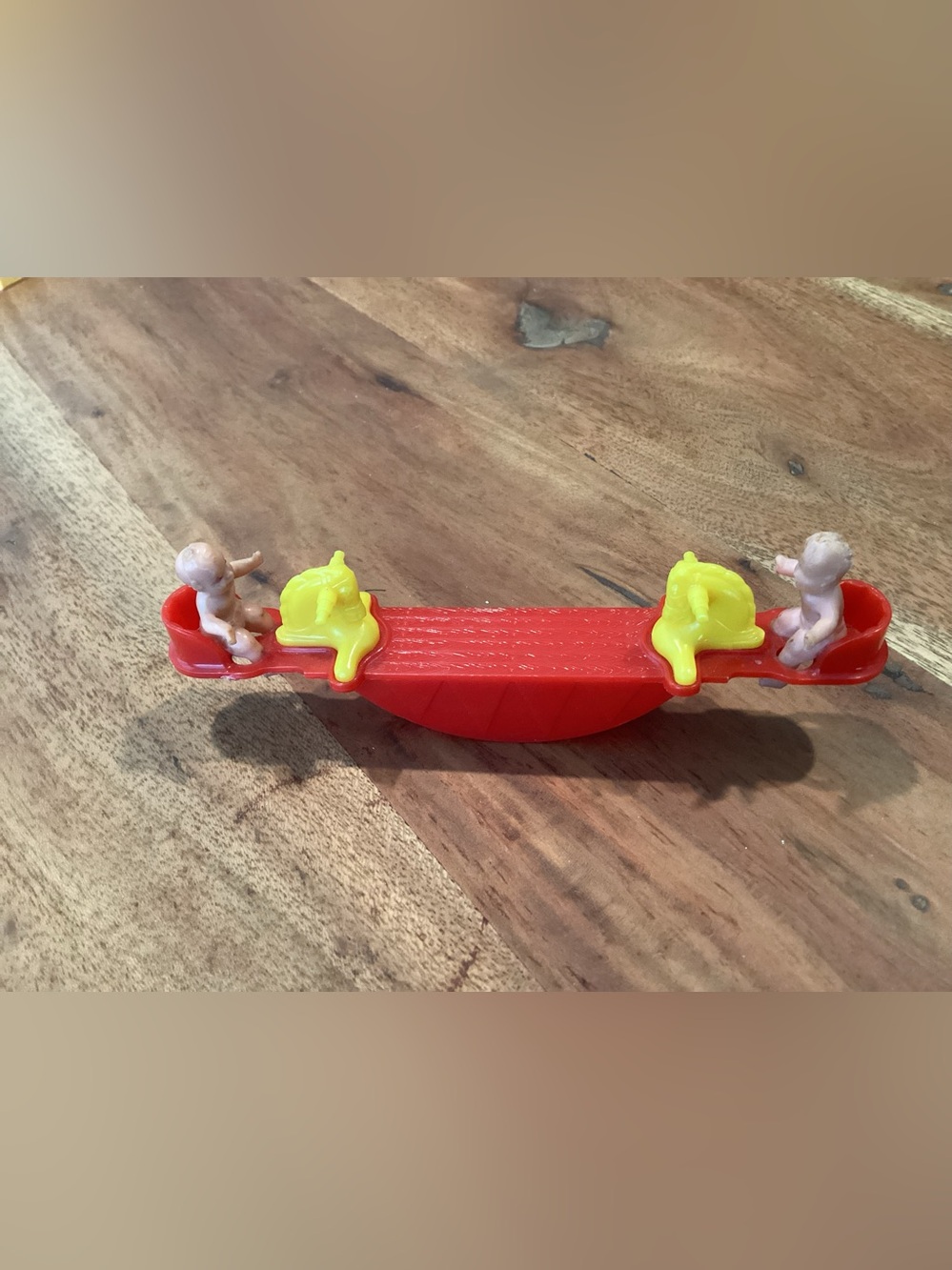 Vtg. ACME USA Plastic Dollhouse Teeter-Totter/Seesaw from the 1940-1950s